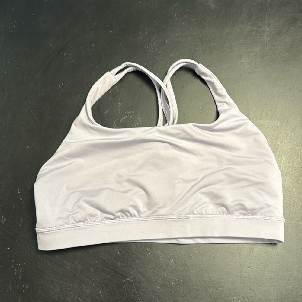Lululemon cross back lavender sports bra size 10